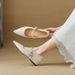 Hidden Heel Elegant Mary Jane For Women 2025 New Spring French Style Pointed Toe Fashion Evening Grandma Shoes_vogvips.com