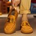 Slip-On Casual Leather Suede Loafers All-Season British Style Men's Trendy Shoes_vogvips.com