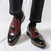 New Fashion Men's British Black Business Casual Loafer Shoes Daily Driving Office Leather Shoes One Foot Pedal Lazy Brown Banquet Dress Wedding Men's_vogvips.com