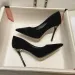 SHLIANG Pumps Sexy Suede Ponited Toes High Heels Fashion Office Stiletto Party Black Wedding Female Comfort Women Shoes_vogvips.com