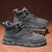 European Warm Series Men's Work Shoes Autumn British Style Sports Non-Slip Waterproof Wear-Resistant Office Construction High-Top Safety_vogvips.com