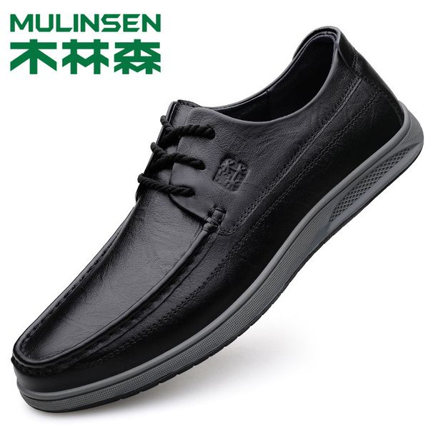 European Warm Series Mulinsen 2025 Autumn Winter New Genuine High-end Business Soft Sole Men's Casual Leather Shoes_vogvips.com
