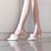Mao Mao High-heeled Slippers Women's Fashion Outer Wear Autumn And Winter Versatile Pointed Heel Bag Head Muller Warm Velvet Half Slippers_vogvips.com