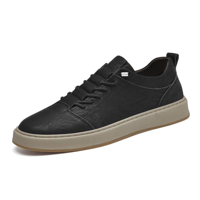 Casual Round Head Lace-up-free Board Shoes Men's Low-top Breathable Sports Hand-scratched Board Shoes Men's Shoes_vogvips.com