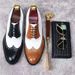 Leather Large Size Business Formal British Style Brogue Versatile Youth Casual Carved Cross-Border Men's Shoes_vogvips.com