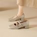 Elegant Mary Jane Women, New Summer And Autumn Style, Chunky Heels, Beautiful Square Toe, Suitable For Pairing With_vogvips.com