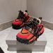 Genuine Leather Non Slip Wear Resistant Color Matching Thick Bottom Platform Tire Bottom Daddy Shoes Sports Shoes Casual Men's Shoes_vogvips.com