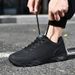 Spring Autumn Black Casual Men's Outdoor Sports Anti Slip Wear Resistant Waterproof And Breathable Running Student_vogvips.com