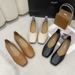Square Toe Shallow Mouth 2024 New Retro Grandma Shoes Spring Versatile Soft Sole Flat Slip-On Lazy Loafers_vogvips.com