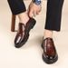 Men's casual leather shoes Men's business soft-soled cowhide men's shoes wide head shoes_vogvips.com