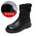 Belt Buckle Versatile Mid-Calf For Women 2024 Autumn Winter New Martin Korean Fashion Genuine Leather Wrinkled Short_vogvips.com