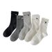 25-year New Grey Heart-shaped Mid-calf Socks For Women, A Pile Of Women_vogvips.com