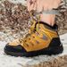 High-top Boots Women Comfortable Casual Plush Anti-slip Breathable Snow Boots Men Durable Thick-soled Outdoor Hiking Shoes Men_vogvips.com