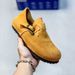 26ss Women Genuine For Leather Outdoor Wear Spring Summer Thick Sole Closed Toe Slip-On Lazy Single Shoe_vogvips.com