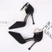 2026 New Women's High Heels: Pointed Toe, Black, Sexy, Wine Glass Heel, Girl's Ankle Strap, Thin Heel Single Shoes_vogvips.com