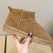 2025 Winter Autumn Flat Leather Fur Integrated Snow For Women, Fleece-Lined And Thickened Cotton Boots, Furry Cowhide_vogvips.com