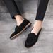 Leather frosted men's shoes Fashion bow fashion men's shoes_vogvips.com