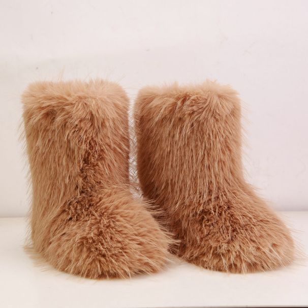 Women's Shoes spring new women's outdoor suede winter snow boots fur boots high_vogvips.com