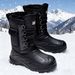 European Warm Series Snow Men's Large Size, Warm Waterproof, Anti-Freeze, Cotton Boots, Thickened Long Boots_vogvips.com