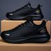 Men's Fashion Sneakers Lightweight Breathable Black Soft Sole Casual Shoes Comfortable Non-slip Versatile Slip-on Outdoor_vogvips.com