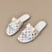 New Design Style Color Print 2026 Summer Hot Trend Versatile Women Sandals Beach Casual Flat Slippers Black White Free_vogvips.com