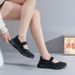 New Oversized Hand Woven Women's Casual, Breathable, Hollowed Out Single Ultra Light Mesh Flat Shoes, Shoe Covers F72_vogvips.com