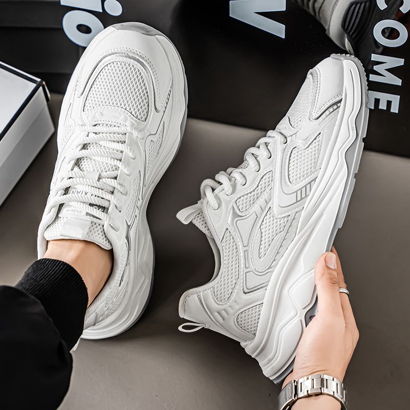 Men's Shoes Breathable Mesh Running Shoes Lightweight Casual Sneakers For Summer Walking Jogging Travel Comfortable Round Toe Low Top_vogvips.com