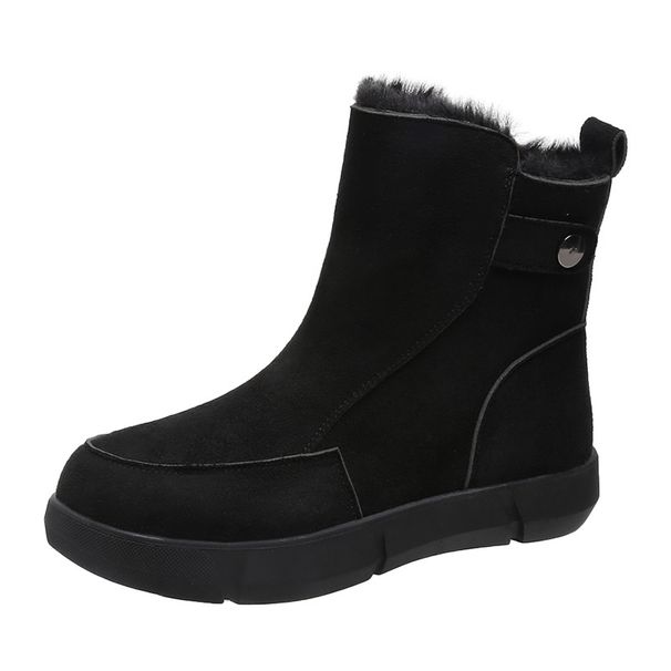 2025 New High-top Martin Large Cotton Warm Women's Shoes Korean Style Slim Short Thickened Velvet Suede Snow Boots_vogvips.com