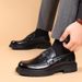 New Genuine Business Leather With Cowhide Top Layer, Thick Sole Lefu Shoes, Live Broadcast Men's Shoes_vogvips.com