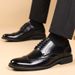 (Real Soft Sole) High-end Brogue Carved Business British Formal Leather Shoes, Men's Large Size Derby Shoes_vogvips.com