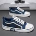 Men's Classic Canvas Shoes - Lightweight Breathable Casual Sneakers For Everyday Wear (Black/Blue/Green) - Sizes 39-48_vogvips.com