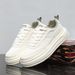 New Spring/Summer Men's Shoes, Stylish And Versatile Casual Sneakers, Thick Soled Height Increasing White Shoes, Korean Style Trendy Mesh Shoes X17_vogvips.com