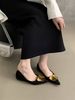 French Style Evening Breeze Elegant Pointed Toe Shallow Mouth Single Shoes For Women Spring And Autumn New Korean_vogvips.com