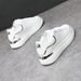 Autumn 2025 Korean Style Thick Soled White Sneakers for Men Versatile Breathable Low Top Casual Shoes Trendy Couple Footwear_vogvips.com