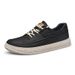 Men's Round Head Board Shoes Cowhide Surface Breathable Casual White Shoes Thick Sole Low Top Sports Men's Shoes_vogvips.com