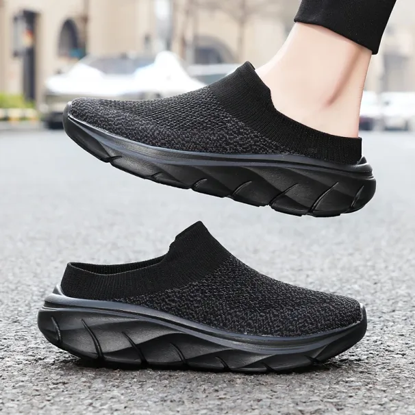 2025 Summer Breathable Home Indoor Slippers Men Thick Bottom Slides Fashion Couple Walking Shoes Chanclas Hombre_vogvips.com