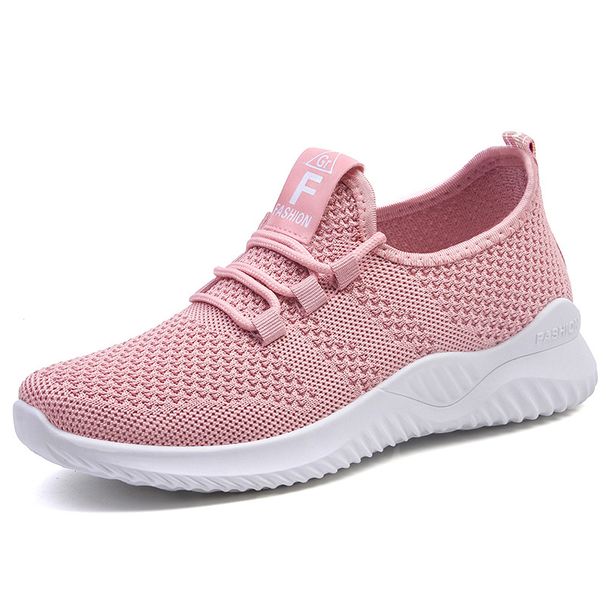Cross-Border Plus Size Women's Casual Breathable Single Shoes Versatile Solid Color Sneakers Women_vogvips.com