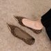 European And American Fashion Party Metal Pointed-toe Shallow Slip-on Shoes For Women With Built-in Height Increase_vogvips.com