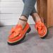 2026 Cross-border Plus Size 36-43 Women's Fashionable Niche Bowknot Thick-soled Retro Loafers Wholesale_vogvips.com