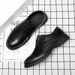 Cross-border Spring and Summer Leather Shoes Low-cut Casual Shoes All-match Men's Shoes Black Work Shoes Waterproof Korean Style Business Shoes for Me_vogvips.com