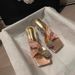 26SS Stunning French Style Sandals For Women Summer Outdoor Wear Internet Celebrity Pigeon Egg Rhinestone Match Skirt Hi_vogvips.com