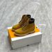 Classic PT Martin Winter New Yellow Boots, Timber Blue Unisex Outdoor High-Top Sports Hiking Boots For Snowy_vogvips.com