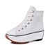 New Classic Women Shoes Thick Bottom,Height Increase,Anti Slip,Thin Breathable Casual Canvas Shoes Spring Autumn Shoes White Sneakers_vogvips.com