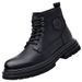 European Warm Series 2025 New High-top Thick-soled British Style Trendy Martin Men's Warm Fleece-lined Work Boots_vogvips.com