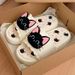 Sweet And Cool Black Kitten Slippers For Spring, Non-slip Soft-soled Indoor And Outdoor Bathroom Slippers_vogvips.com