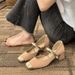 Fairy Style Color Matching Mary Jane Shoes Female Versatile Word With Small Fragrant Style Single Shoes_vogvips.com