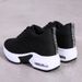 Women's Shoes With Inner Height Increase, Mesh Breathable Air-cushioned White Shoes_vogvips.com