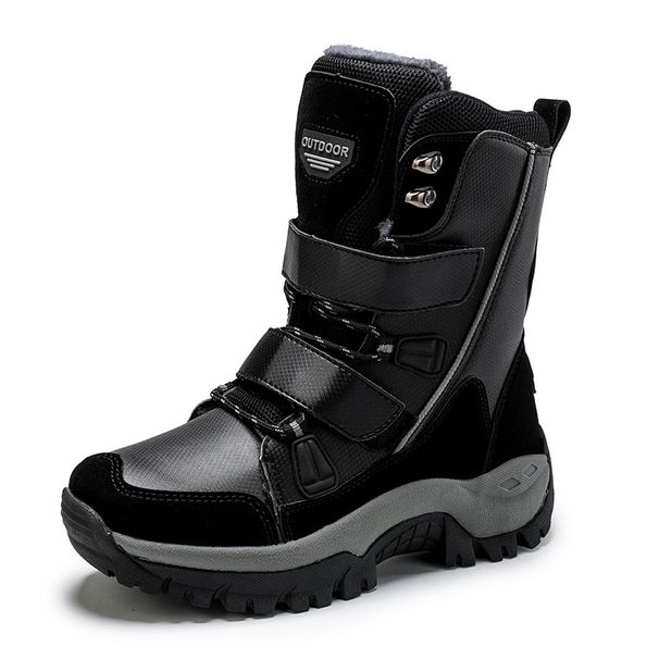 Unisex New Winter Warm Snow Boots Cross-Border Fleece-Lined Women's High-Top Versatile Outdoor Hiking Cotton Shoes_vogvips.com