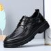 Summer Hollow Men's New Wide Toe Leather Breathable Versatile Thick Sole Business Formal Casual Shoes Trendy_vogvips.com