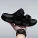 Men's Slippers Thick Sole Summer Beach Slid EVA Lightweight Open-toe Sandals For Men Non-slip Indoor Bathroom Home_vogvips.com